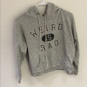 Women’s large grey sweatshirt fits like a small